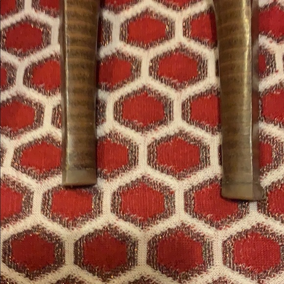 MK heels, luggage brown w gold, platform heel, 10 - Picture 6 of 6